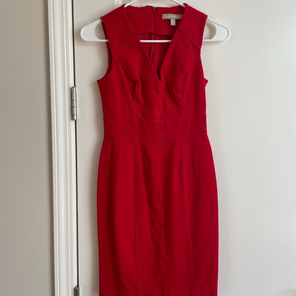 Red midi Banana Republic dress